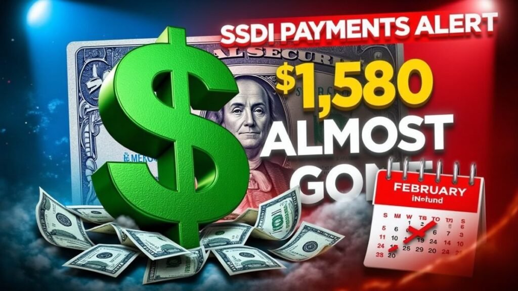 Breaking: February’s $1,580 SSDI Payments Are Almost Gone!